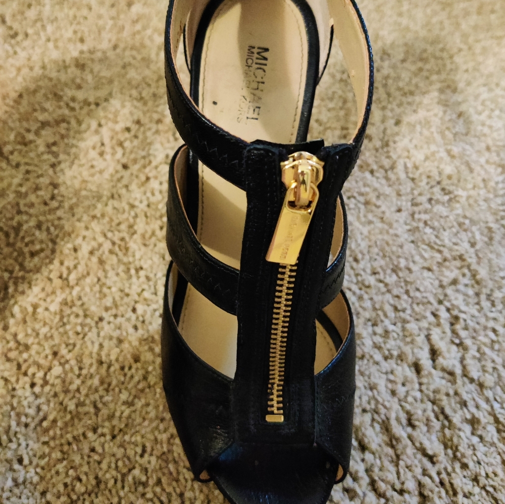 Michael Kors caged zippered Stilletto platforms Sold - Picture 5 of 16